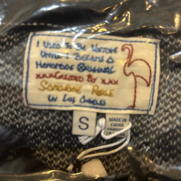 Sandrine Rose Zebra Cashmere Wool Blend Sweater Oversized Women's Small NWT - Picture 2 of 11